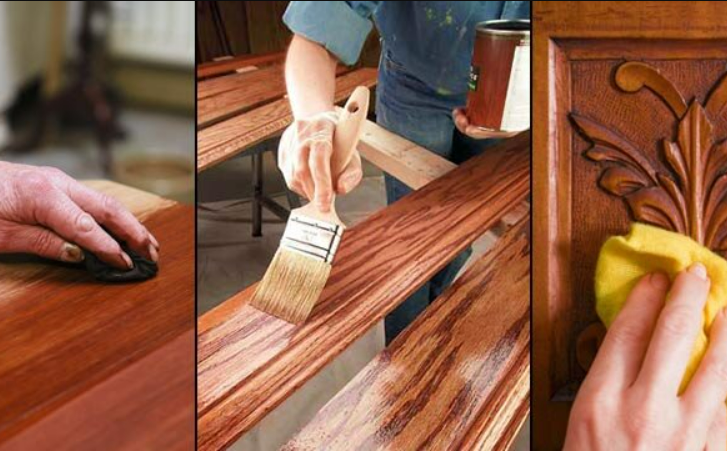 Doors, windows, railings, and furniture polishing/painting.